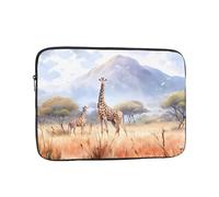 XZDZWK African Savanna Giraffe Laptop Bag Convenient Shockproof 10 inch Stylish Print for Business Travel Work and Office