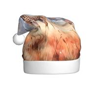 XZDZWK African Savanna Giraffe Plush Christmas Hat Comfortable and Versatile Headwear Suitable for New Year Activities