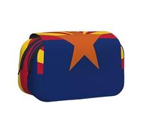 XZDZWK Arizona Flag Clamshell Pen Case Stylish and Large Capacity Design Suitable for Students and Business Travelers