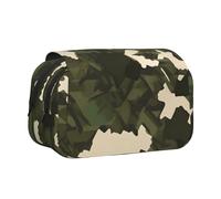 XZDZWK Army Camouflage Clamshell Pen Case Stylish and Large Capacity Design Suitable for Students and Business Travelers
