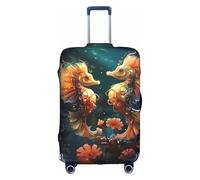 XZDZWK Beautiful Seahorse Couple Suitcase Covers XL Scratch Proof and Dust Proof with Personalized Design for Travel Business and Outdoor Use