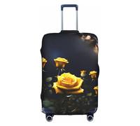 XZDZWK Beautiful Yellow Roses Suitcase Covers L Scratch Proof and Dust Proof with Personalized Design for Travel Business and Outdoor Use