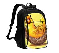 XZDZWK Bird's Nest Golden Chicken Versatile Travel Backpack Light Simple Independent Compartment Large Capacity Multi-pocket