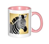 XZDZWK Black and White Zebra Classic Mug Stylish Durable and Pink Fade-Resistant Suitable for Home Office and Restaurant Use