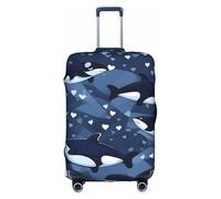 XZDZWK Blue Killer Whale Suitcase Covers S Scratch Proof and Dust Proof with Personalized Design for Travel Business and Outdoor Use