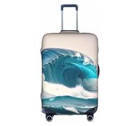 XZDZWK Cartoon Blue sea Wave Suitcase Covers S Scratch Proof and Dust Proof with Personalized Design for Travel Business and Outdoor Use