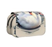 XZDZWK Cute Little swan Clamshell Pen Case Stylish and Large Capacity Design Suitable for Students and Business Travelers