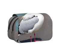 XZDZWK Cute Seagull Clamshell Pen Case Stylish and Large Capacity Design Suitable for Students and Business Travelers
