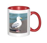 XZDZWK Cute Seagull Classic Mug Stylish Durable and Red Fade-Resistant Suitable for Home Office and Restaurant Use