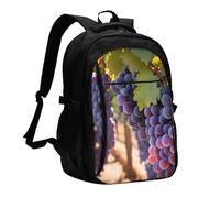 XZDZWK Desert Grapes Versatile Travel Backpack Light Simple Independent Compartment Large Capacity Multi-pocket