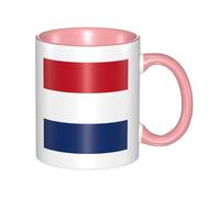 XZDZWK Dutch Flag Classic Mug Stylish Durable and Pink Fade-Resistant Suitable for Home Office and Restaurant Use
