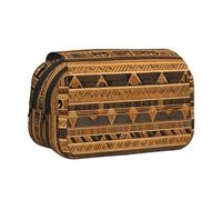 XZDZWK Egyptian Frescoes Clamshell Pen Case Stylish and Large Capacity Design Suitable for Students and Business Travelers