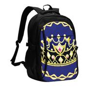 XZDZWK Fantasy Tiara Versatile Travel Backpack Light Simple Independent Compartment Large Capacity Multi-pocket