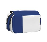 XZDZWK Finnish Flag Clamshell Pen Case Stylish and Large Capacity Design Suitable for Students and Business Travelers