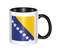 XZDZWK Flag of Bosnia and Herzegovina Classic Mug Stylish Durable and Black Fade-Resistant Suitable for Home Office and Restaurant Use