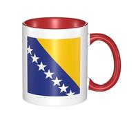 XZDZWK Flag of Bosnia and Herzegovina Classic Mug Stylish Durable and Red Fade-Resistant Suitable for Home Office and Restaurant Use