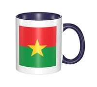 XZDZWK Flag of Burkina Faso Classic Mug Stylish Durable and Navy Blue Fade-Resistant Suitable for Home Office and Restaurant Use