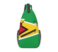 XZDZWK Flag of Guyana Men's Casual Messenger Bag Large Capacity Durable Suitable for Travel Work Commuting and Outdoor Activities