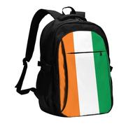 XZDZWK Flag of Ivory Coast Versatile Travel Backpack Light Simple Independent Compartment Large Capacity Multi-pocket