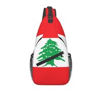 XZDZWK Flag of Lebanon Men's Casual Messenger Bag Large Capacity Durable Suitable for Travel Work Commuting and Outdoor Activities