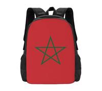 XZDZWK Flag of Morocco Casual Backpacks Stylish Durable and Comfortable Backpacks for Daily Commuting and Outdoor Adventures
