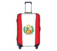 XZDZWK Flag of Peru Suitcase Covers M Scratch Proof and Dust Proof with Personalized Design for Travel Business and Outdoor Use