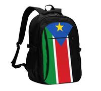 XZDZWK Flag of South Sudan Versatile Travel Backpack Light Simple Independent Compartment Large Capacity Multi-pocket