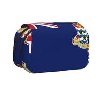 XZDZWK Flag of The Cayman Islands Clamshell Pen Case Stylish and Large Capacity Design Suitable for Students and Business Travelers