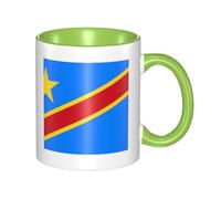 XZDZWK Flag of The Congo Classic Mug Stylish Durable and Green Fade-Resistant Suitable for Home Office and Restaurant Use