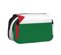 XZDZWK Flag of The State of Palestine Clamshell Pen Case Stylish and Large Capacity Design Suitable for Students and Business Travelers