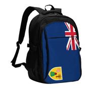 XZDZWK Flag of the Turks and Caicos Islands Versatile Travel Backpack Light Simple Independent Compartment Large Capacity Multi-pocket