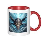 XZDZWK Flying Dragon Classic Mug Stylish Durable and Red Fade-Resistant Suitable for Home Office and Restaurant Use