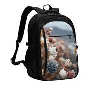 XZDZWK Frosted Bloom Versatile Travel Backpack Light Simple Independent Compartment Large Capacity Multi-pocket