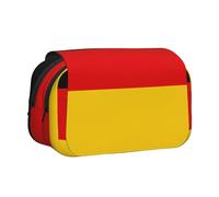 XZDZWK German Flag Clamshell Pen Case Stylish and Large Capacity Design Suitable for Students and Business Travelers