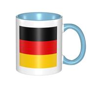 XZDZWK German Flag Classic Mug Stylish Durable and Sky Blue Fade-Resistant Suitable for Home Office and Restaurant Use