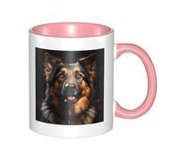 XZDZWK German Shepherd Classic Mug Stylish Durable and Pink Fade-Resistant Suitable for Home Office and Restaurant Use