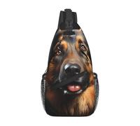 XZDZWK German Shepherd Men's Casual Messenger Bag Large Capacity Durable Suitable for Travel Work Commuting and Outdoor Activities