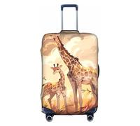 XZDZWK Giraffe Mother and Child Suitcase Covers S Scratch Proof and Dust Proof with Personalized Design for Travel Business and Outdoor Use