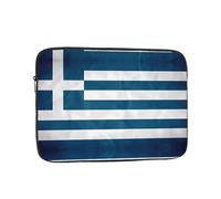 XZDZWK greek flag Laptop Bag Convenient Shockproof 17 inch Stylish Print for Business Travel Work and Office