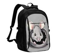 XZDZWK Grey rat Versatile Travel Backpack Light Simple Independent Compartment Large Capacity Multi-pocket
