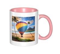 XZDZWK Hawaii Hot Air Balloon Classic Mug Stylish Durable and Pink Fade-Resistant Suitable for Home Office and Restaurant Use