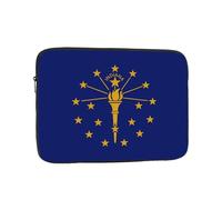 XZDZWK Indiana State Flag Laptop Bag Convenient Shockproof 12 inch Stylish Print for Business Travel Work and Office