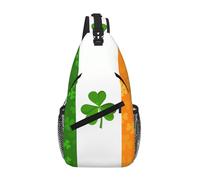 XZDZWK Irish Flag Casual Crossbody Chest Bag With Multi Pocket Design Suitable For Commuting And Working Daily