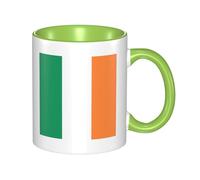 XZDZWK Irish Flag Classic Mug Stylish Durable and Green Fade-Resistant Suitable for Home Office and Restaurant Use