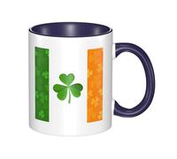XZDZWK Irish Flag Classic Mug Stylish Durable and Navy Blue Fade-Resistant Suitable for Home Office and Restaurant Use