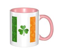 XZDZWK Irish Flag Classic Mug Stylish Durable and Pink Fade-Resistant Suitable for Home Office and Restaurant Use