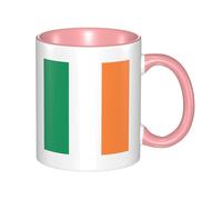 XZDZWK Irish Flag Classic Mug Stylish Durable and Pink Fade-Resistant Suitable for Home Office and Restaurant Use