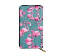 XZDZWK Large Capacity A Flock of Flamingos Handheld Wallet Soft Material Multifunctional Design Anti-Loss Privacy Protection