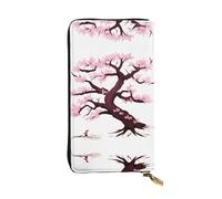 XZDZWK Large Capacity Cherry Blossoms Tree Handheld Wallet Soft Material Multifunctional Design Anti-Loss Privacy Protection