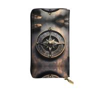 XZDZWK Large Capacity Magical Design Norse Runes Compass Handheld Wallet Soft Material Multifunctional Design Anti-Loss Privacy Protection